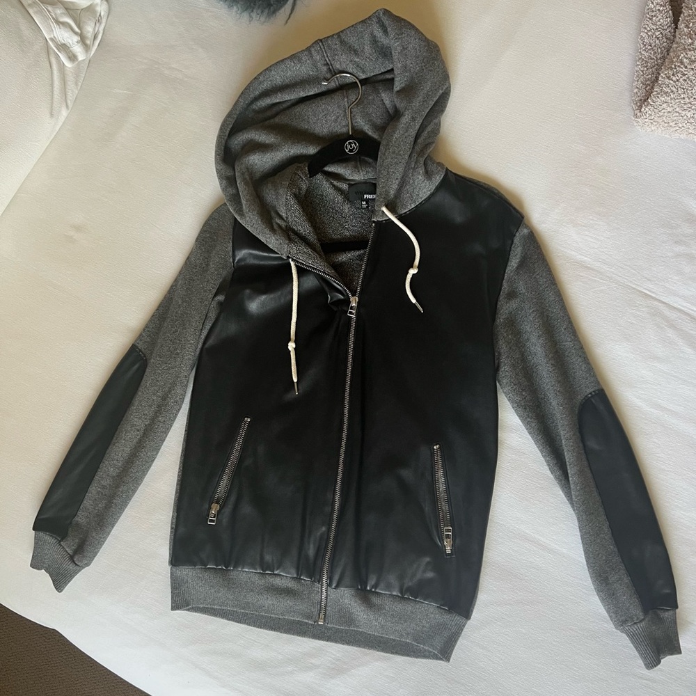 Wilfred Free (Aritzia) Sweat Jacket with Leather